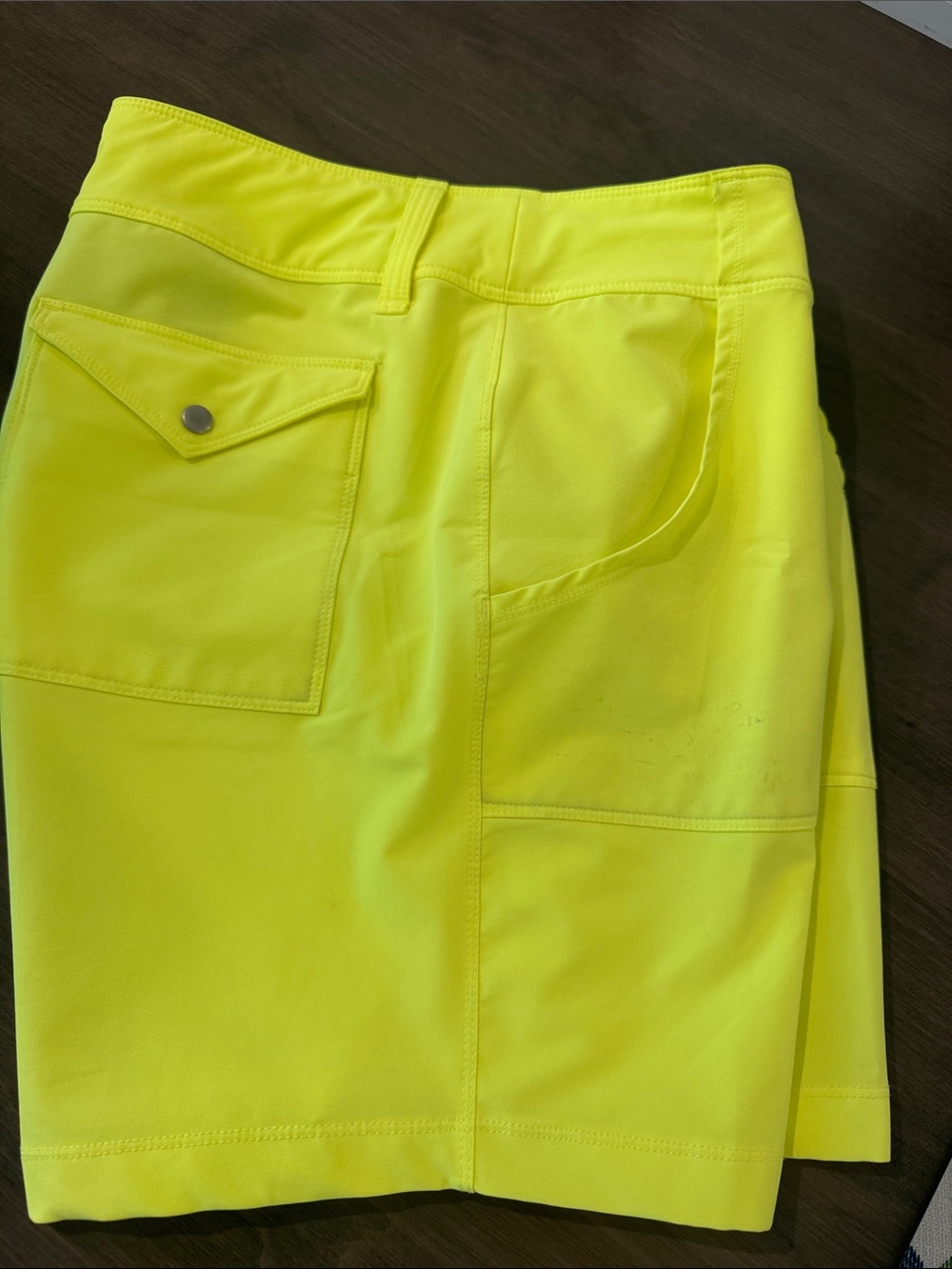 Jofit Neon Yellow Traditional Short with Utility Pockets